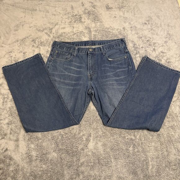 Levi’s 569 Men’s Loose Straight Fit Jeans 34x30 (28) Dark Wash - Picture 1 of 5